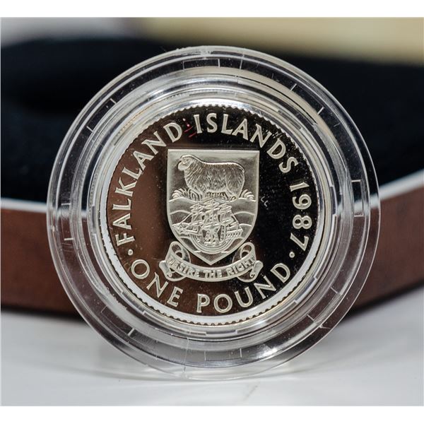 1987 SILVER GFREAT BRITAIN 1 POUND COIN