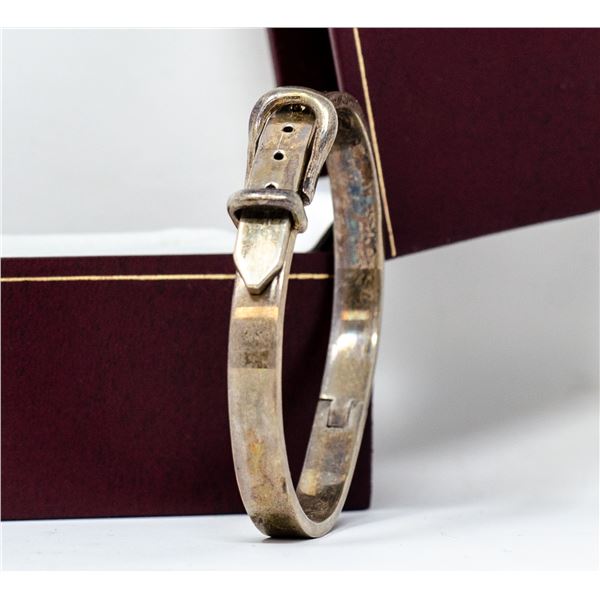 .925 STERLING SILVER COLLECTORS BELT BRACLET,