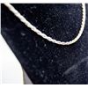 Image 2 : .925 SILVER STAMPED ROPE NECKLACE, 8.6g