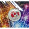 Image 1 : 2017 FINE .9999 SILVER CANADA FLAG $5 COIN,