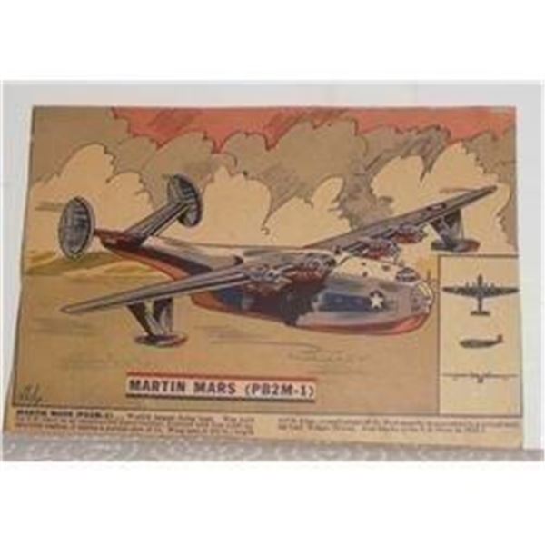 Aviation WWII airplane Important history RARE image Martin Mars (PB2M-1) - avion important 2e Guerre