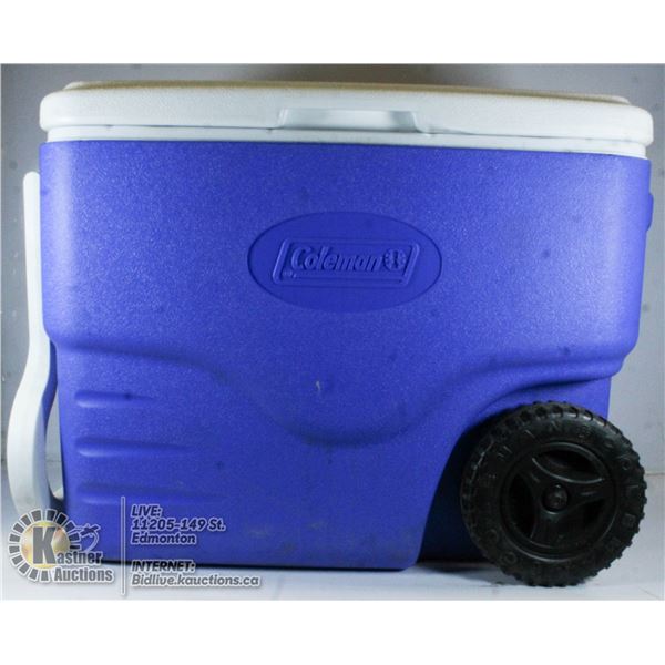 COLEMAN COOLER WITH WHEELS