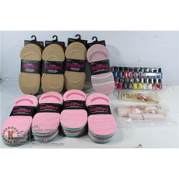 NEW 48 PAIR SHOELINERS MULT-COLORS