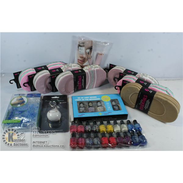 NEW 36 PAIR SHOELINERS MULTI-COLORS