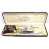 Image 1 : VINTAGE GLO HILL CARVING SET WITH BAKELITE