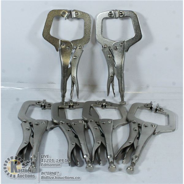 LOT OF 6 VICXE GRIP CLAMPS