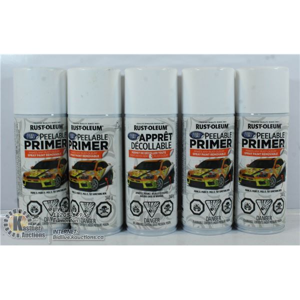 NEW 5 RUST-OLEUM PEELABLE