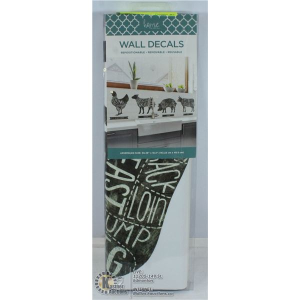 56.3" X 18.3" WALL DECALS