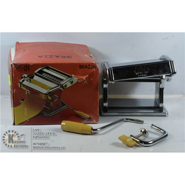 VINTAGE SOLID STAINLESS STEEL PASTA MAKER