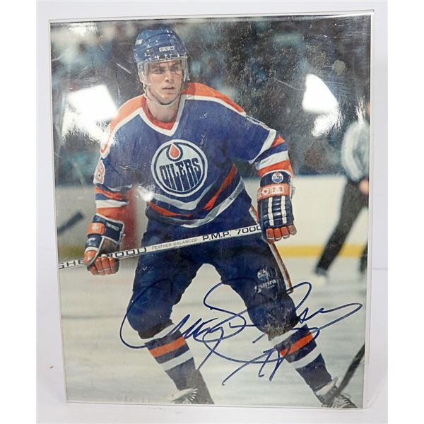 AUTOGRAPHED CRAIG SIMPSON OILERS PHOTO FROM