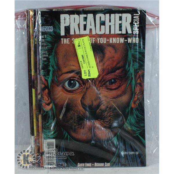 7 X PREACHER COMICS PLUS 2 X #1'S PILGRIM