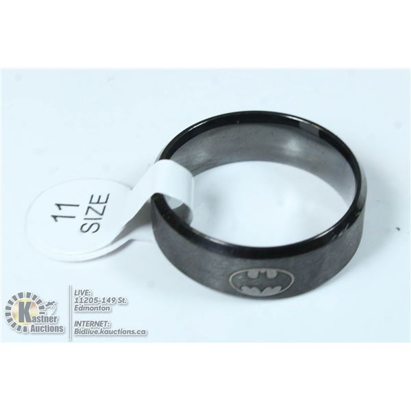 MENS "BATMAN" SIZE 11 RING 316L
