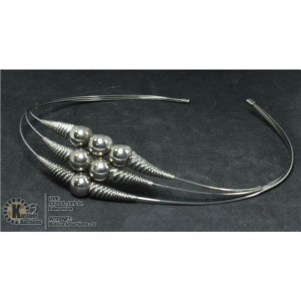 STERLING SILVER CHOKER NECKLACE