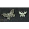 Image 1 : DOUBLE BUTTERFLY BROOCH SET