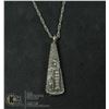 Image 1 : .925 STERLING CHAIN & SOLID 10G EGYPTIAN PENDANT