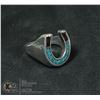 Image 1 : VINT. HANDMADE .925 STERLING LUCKY HORSESHOE RING