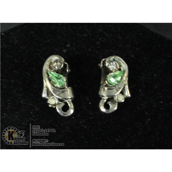 SILVER CLIP-ON EARRING FROM THE 1950S SIGNED