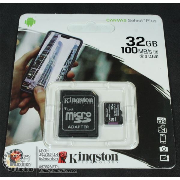 32GB KINGSTON SD CARD
