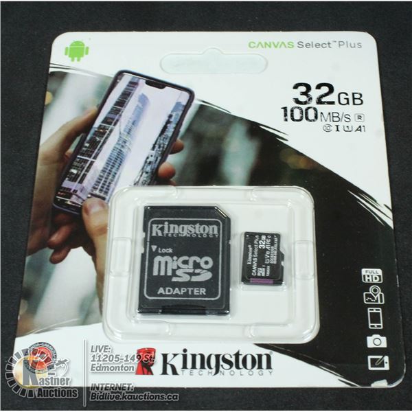 32GB KINGSTON SD CARD