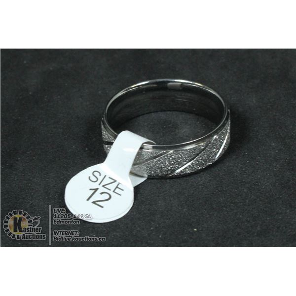 STERLING SILVER MENS RING SIZE 12