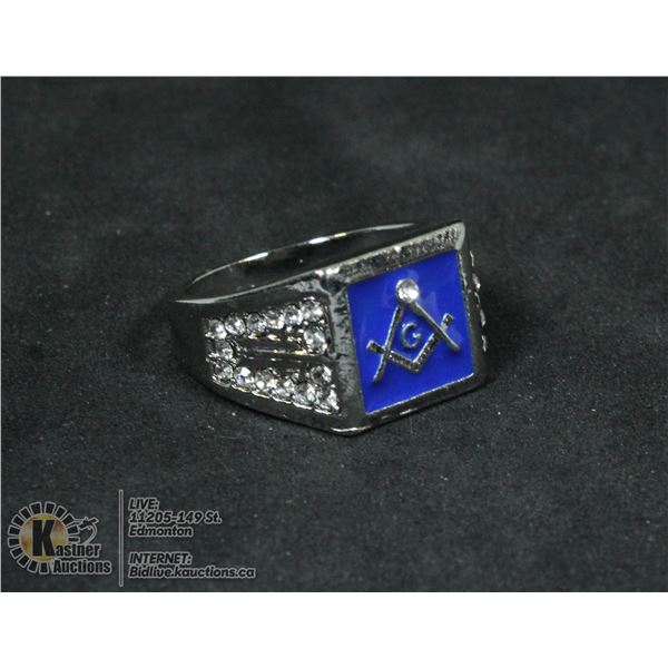 MENS MASONIC RING SIZE 11
