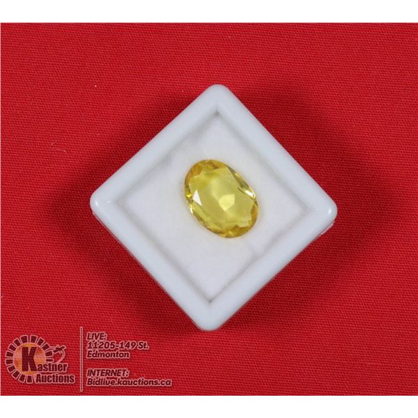 #225-YELLOW CITRINE GEMSTONE 4.65ct