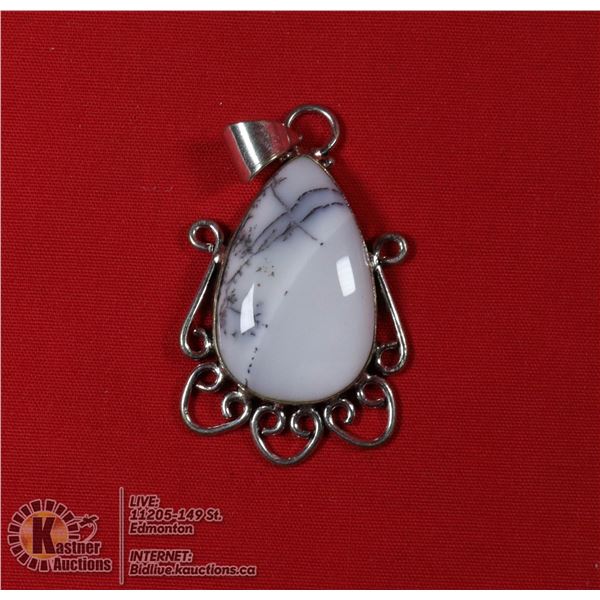 #36-DENDRITIC OPAL PENDANT