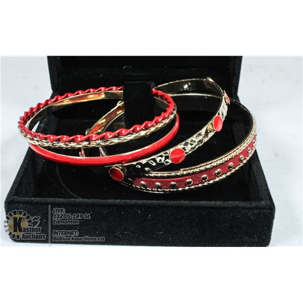 LOT OF BANGLE BRACELETS.