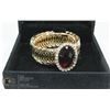 Image 1 : WRAP AROUND VINTAGE STYLE BRACELET WITH GEM.