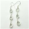 Image 1 : 52TJ SILVER GREEN AMETHYST EARRINGS