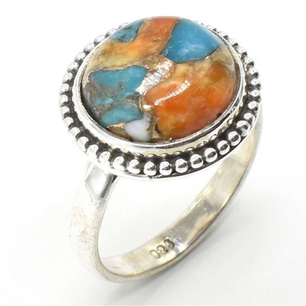 64TJ SILVER OSTER MUHAVE TURQUOISE RING
