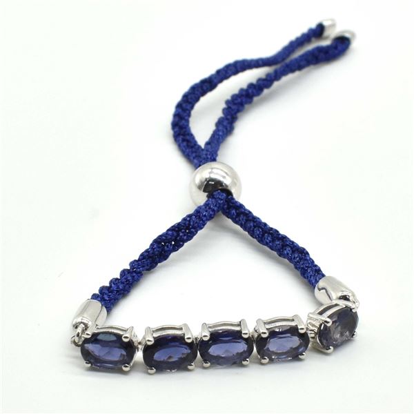 77TJ SILVER IOLITE BRACELET