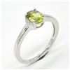 Image 1 : 78TJ SILVER PERIDOT RING