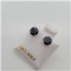 Image 1 : BZ337-3 10K  BLACK MOISSANITE EARRINGS