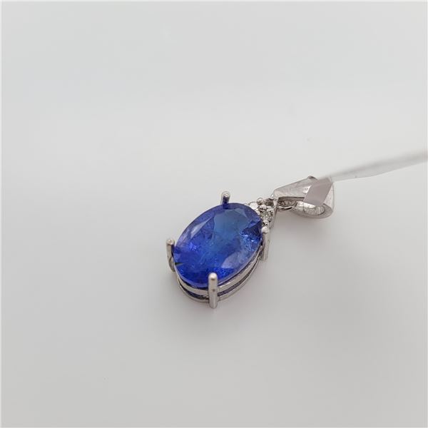 BZ337-4 10K  TANZANITE DIAMOND PENDANT