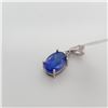 Image 1 : BZ337-4 10K  TANZANITE DIAMOND PENDANT