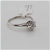 Image 1 : BZ337-7 10K  WHITE MOISSANITE 0.78CT RING
