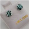 Image 1 : BZ337-8 10K  LIGHT BLUISH GREEN MOISSANITE EARRING