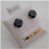 Image 1 : BZ337-17 10K  BLACK MOISSANITE EARRINGS