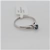 Image 1 : BZ337-32 10K  TREATED BLUE DIAMOND  RING