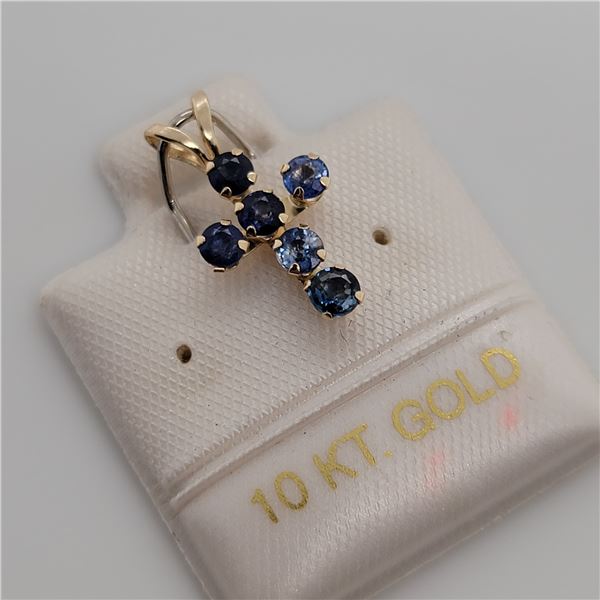 BZ337-44 10K  SAPPHIRE PENDANT