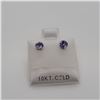 Image 1 : BZ337-50 10K  TANZANITE AND PEARL 2IN1 EARRINGS