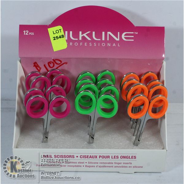 BOX OF SILKLINE PROFESSIONAL NAIL SCISSORS.
