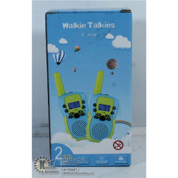 2 PC WALKIE TALKIES.