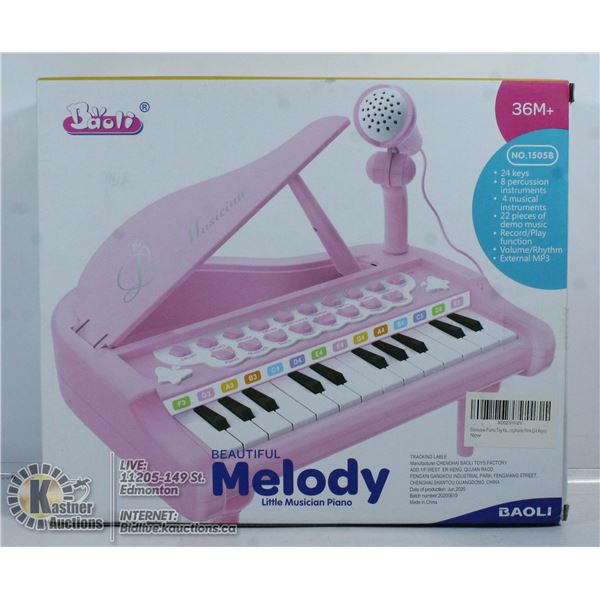 NEW BEAUTIFUL MELODY LITTLE MUSICIANS PIANO.