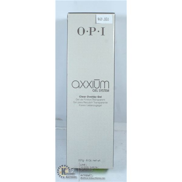 OPI AXXIUM GEL SYSTEM CLEAR OVERLAY GEL.