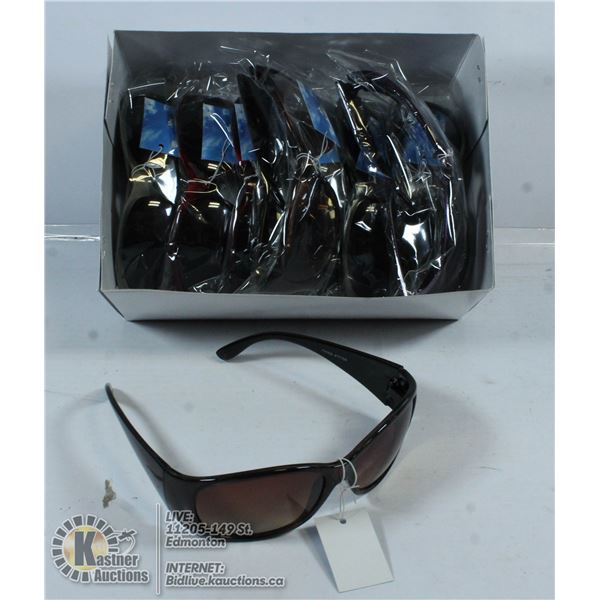 BOX OF ASSORTED SUNGLASSES.