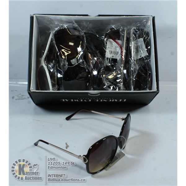 BOX OF SUNGLASSES.