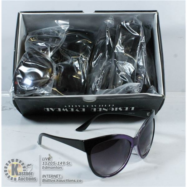 BOX OF SUNGLASSES.