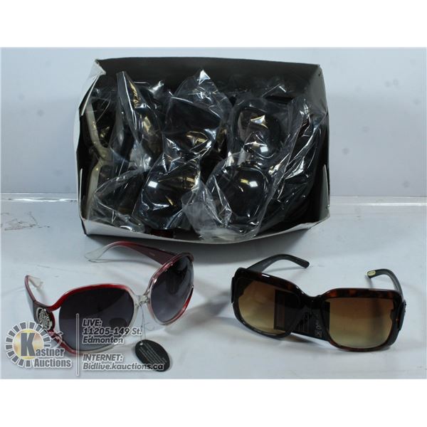 BOX OF SUNGLASSES.